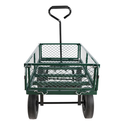Mesh Metal Wagon Cart with Removable Sides