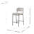 Wyett Upholstered Counter Stool with Metal Frame-2129634913