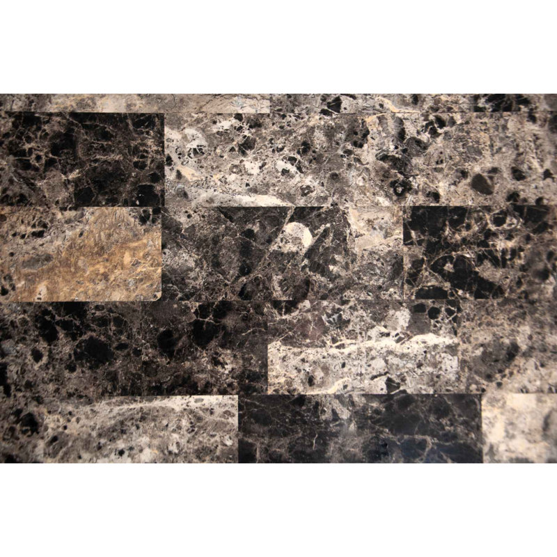 Ensemble de salle à manger rembourré 5 pièces Modern, Cerisier, Noir / Cerisier, Cerisier