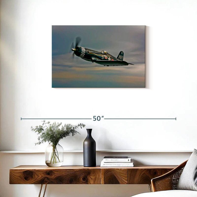 Mehar Old WW2 Airplane, 20" H x 30" W
