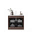 Meuble-lavabo 24 po avec lavabo, armoire de rangement murale en contreplaqué flottant avec 2 tiroirs en céramique, sans robinet, pré-assemblé