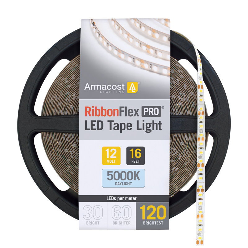 RibbonFlex Pro, bande lumineuse sous l'armoire 12V, 5000K, 120LED / M, IP20, 5M