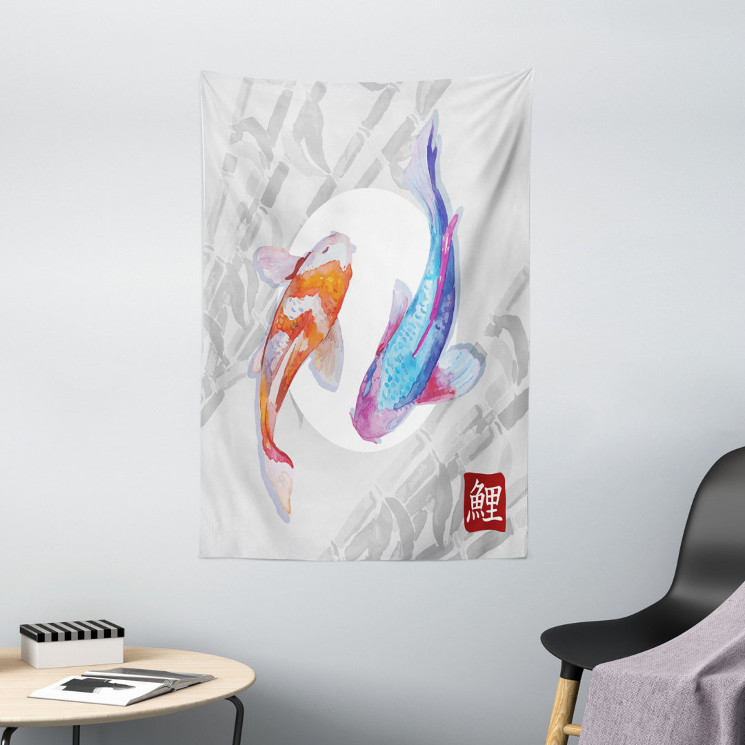 Wandbehang Koi Fisch