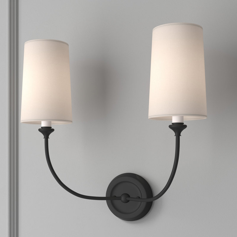2 - Light Armed Sconce, Dark Bronze