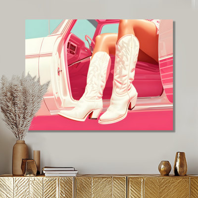 «White Cowboy bottes on Interstate 410 I - Cowgirls», art mural