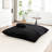Black Lazy Lounger Bean Bag, With Soft Foam Filler And Removable Corduroy Cover, Ideal For Napping Machine - Washable-217486012