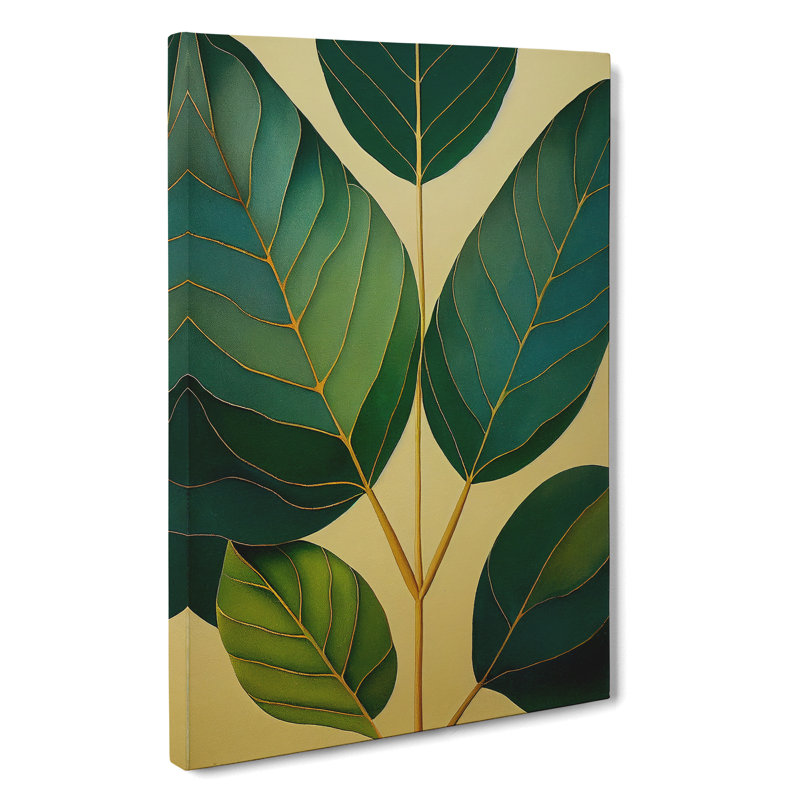 Leaves Of A Plant No.1 - Wrapped Canvas Print, 76cm H x 50cm W x 3cm D