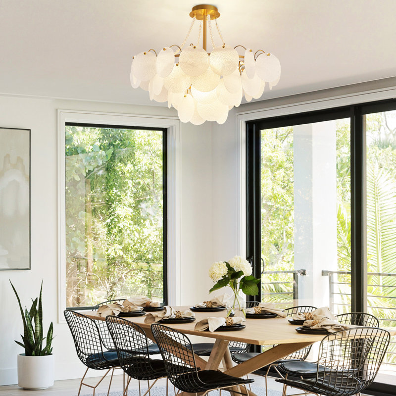 Aristarchus 9 - Light Iron Dimmable Tiered Chandelier