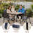 Black Dining Chair Set-1488655883