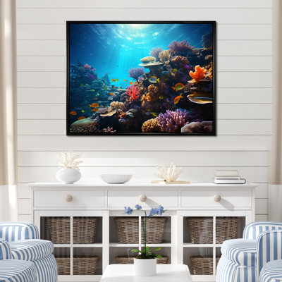 Coral Seascape IV, reproduction d'art sur toile