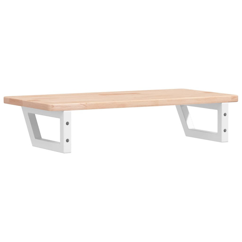 Bracket Shelf, 2.5cm H x 80cm W x 40cm D, Brown/White