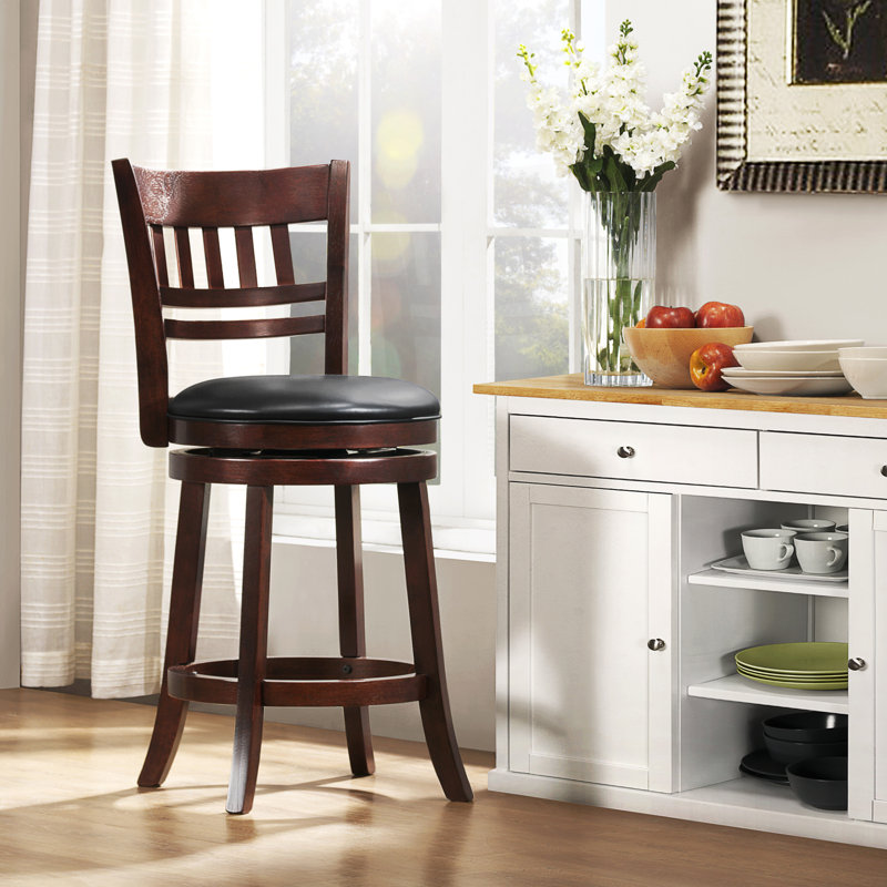 Tabouret pivotant Amerah, Tabouret de comptoir (assise de 24 po de hauteur)