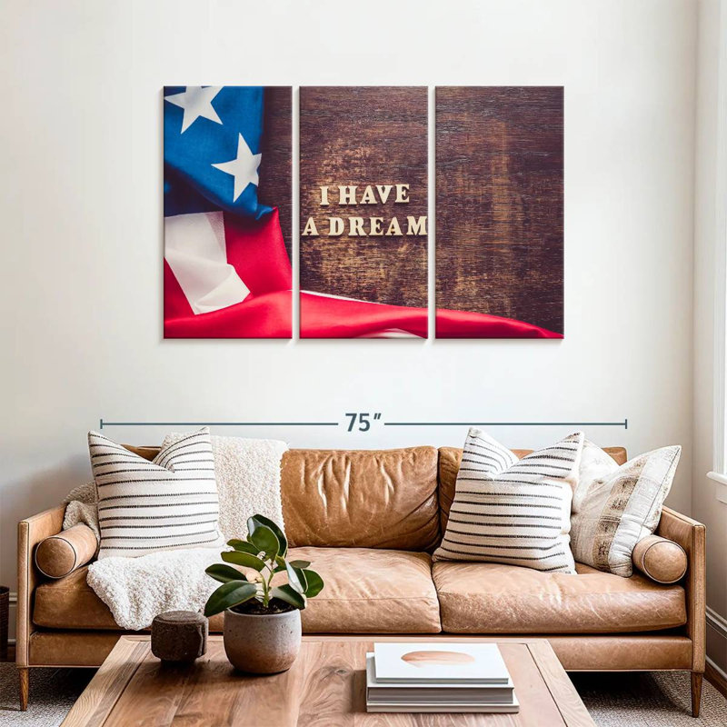 Drapeau américain Lelend I Have A Dream, H 36 po x l 57 po