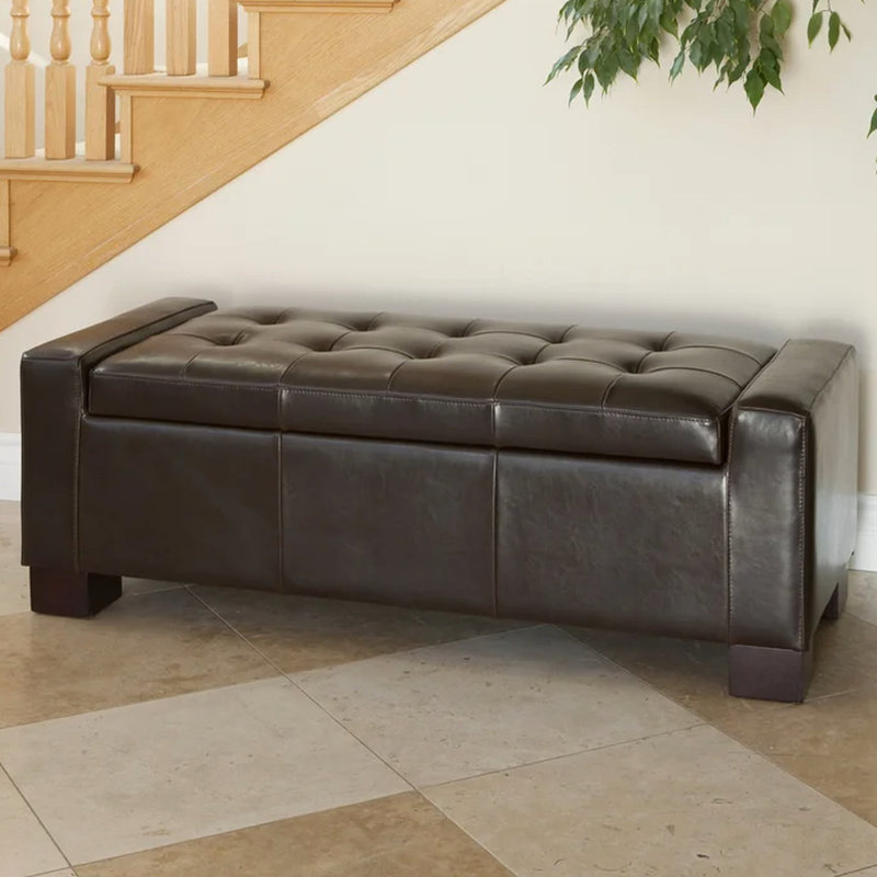 Black Leather - Ideal For Home Storage Needs Living Room In With Stylish Design, Black