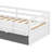 Twin Size Wood Platform Bed With Sample Bookshelf And Movable Wardrobe, Multifunctional Bed With Built-In Trundle Bed-49174061