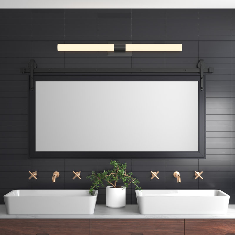 Neace Rectangle Mirror, White, 30.5" x 47.5"