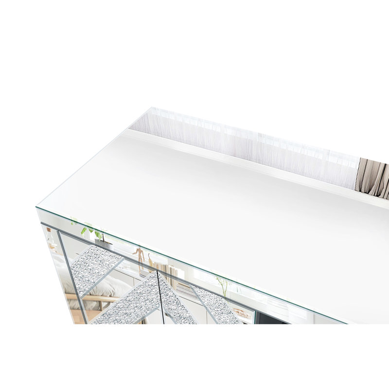 Console de télévision en miroir Antony Sliver