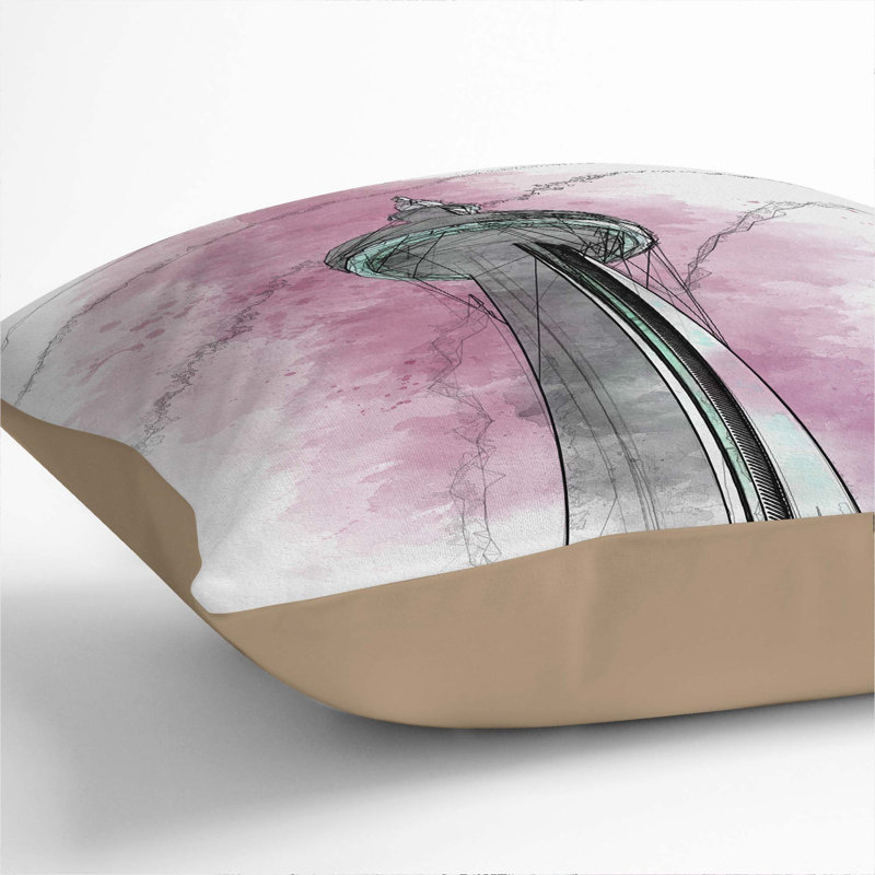Square Cushion, Stone, 40cm H x 40cm W x 15cm D