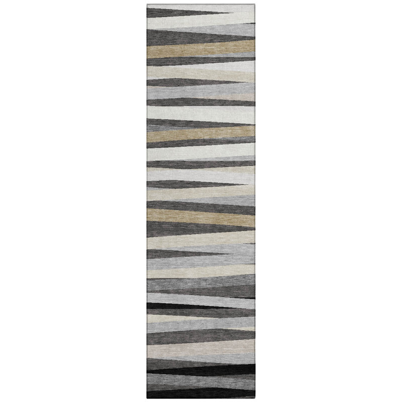  Machine Washable Indoor/Outdoor Chantille ACN997 Gray Area Rug, Runner 2'3" x 7'6"
