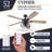 Cypher 52" Ceiling Fan with LED Light