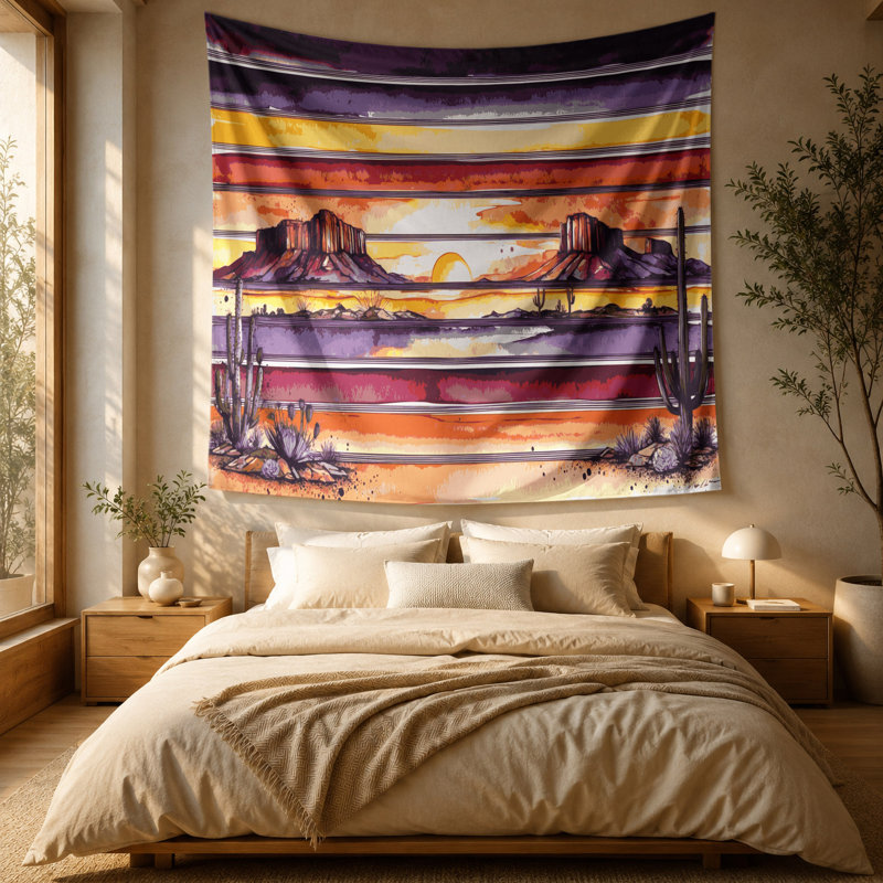 Tapisserie murale Southwestern, 88 po x 104 po
