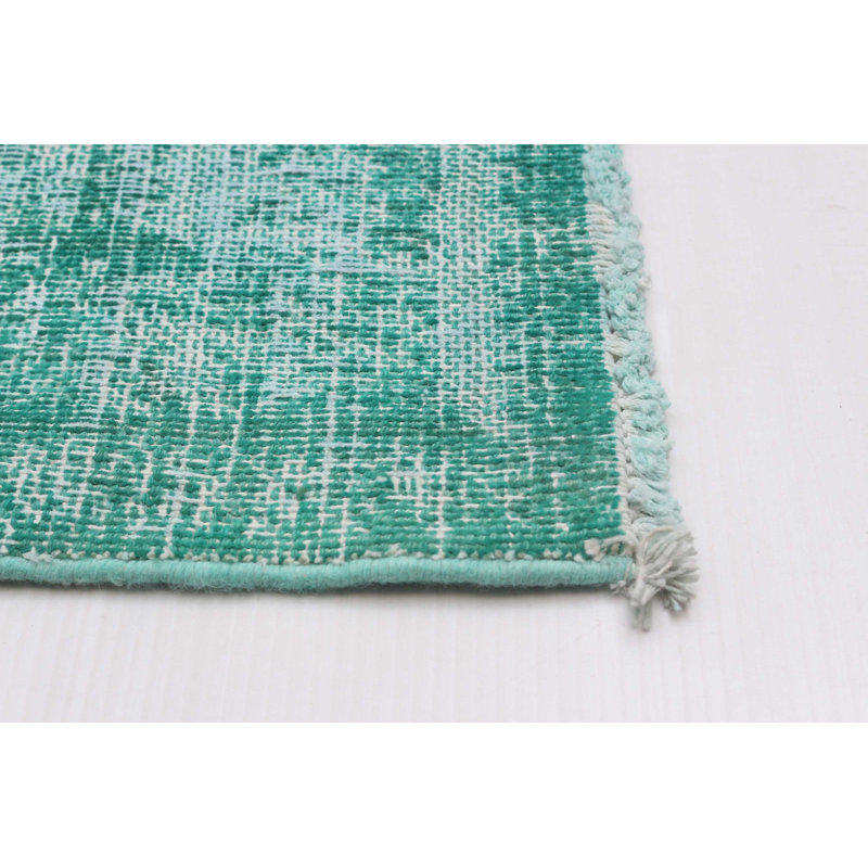 Tapis unique en laine de style années 1990 de 9 pi 5 po x 12 pi 4 po Rauchtown