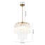 Modern 3-Light Tiered Plum Blossom Glass Tube Chandelier