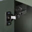 Bathroom Vanity with Ceramic Sink and Double Storage Racks on the Door-466011119