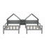 Lit plateforme simple double avec table de chevet intégrée-1272576024