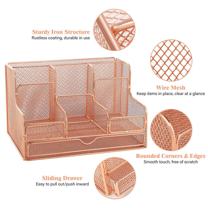 Boise Metal Desk Organiser