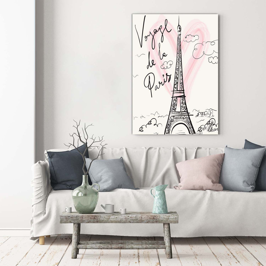 Eiffel Tower Paris - Wrapped Canvas Print