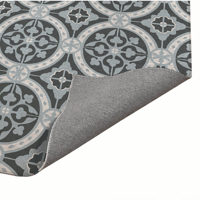Tapis de cuisine Aleah, Gris anthracite, Rectangulaire 3 pi x 5 pi