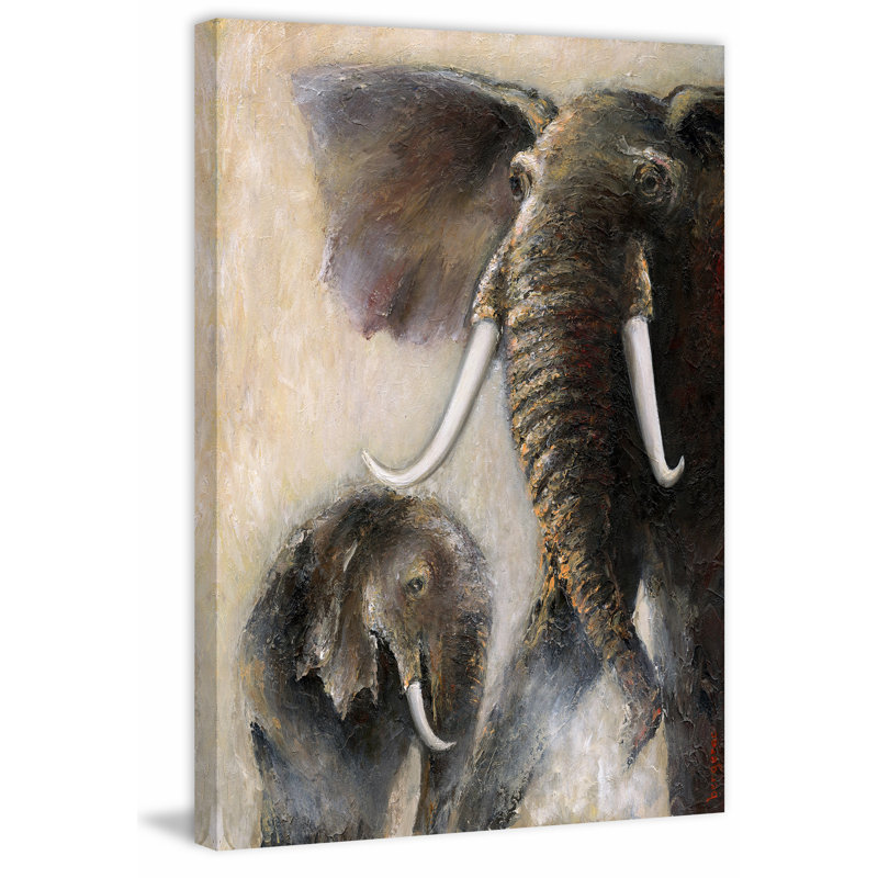 «In Her Protection» par Bergerac, reproduction d'art sur toile tendue, H 24 po x l 16 po x P 1,5 po