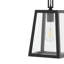 Luminaire suspendu d'extérieur 1 lumière noire / transparente Munajj