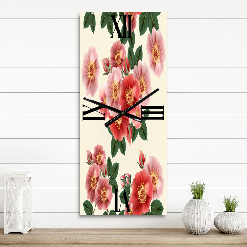 Horloge murale Roses, Grand