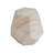 Outdoor/Indoor Lightweight Concrete Side Table,Hexagonal Round Travertine Accent Table