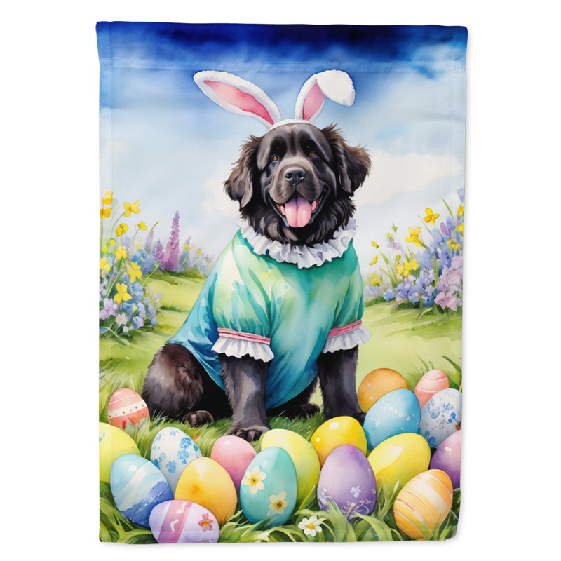 Easter Egg Hunt Double Sided 40'' H x 28'' W Polyester Easter House Flag