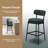 Emmorie Modern Counter Height Bar Stools , 28 Inch Upholstered Barstools with Curved Open Back & Round Seat, Plush Bouclé Fabric Bar Chairs for Kitchen Island, Dining Counter & Home Bar, Comfortable & Stylish (Set of 4)-1678560918