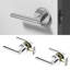 Brio Passage Door Lever Modern Concealed Design For (Hall & Closet) – Sleek Minimalist Style in Chrome-114645650