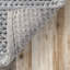Tapis bleu clair en laine / coton tressé à la main Dalaigh-608915550