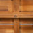 Outdoor Acacia Wood Bench Teak Finish Wicker Slat Design-1181342652