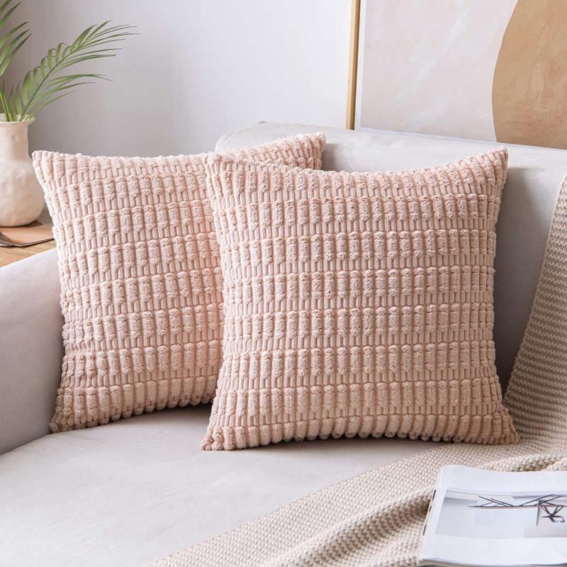 Housse de coussin, H 18 po x l 18 po, Bleu sarcelle