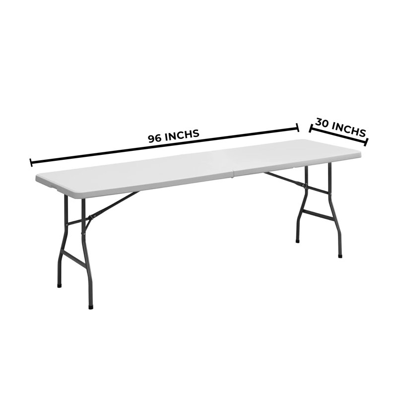Table de banquet pliable 8 pi SIMPLI-Magic, 29.7" H x 48.4" L x 3.4" W