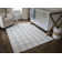Marlborough Wool Plaid Area Rug in Blue