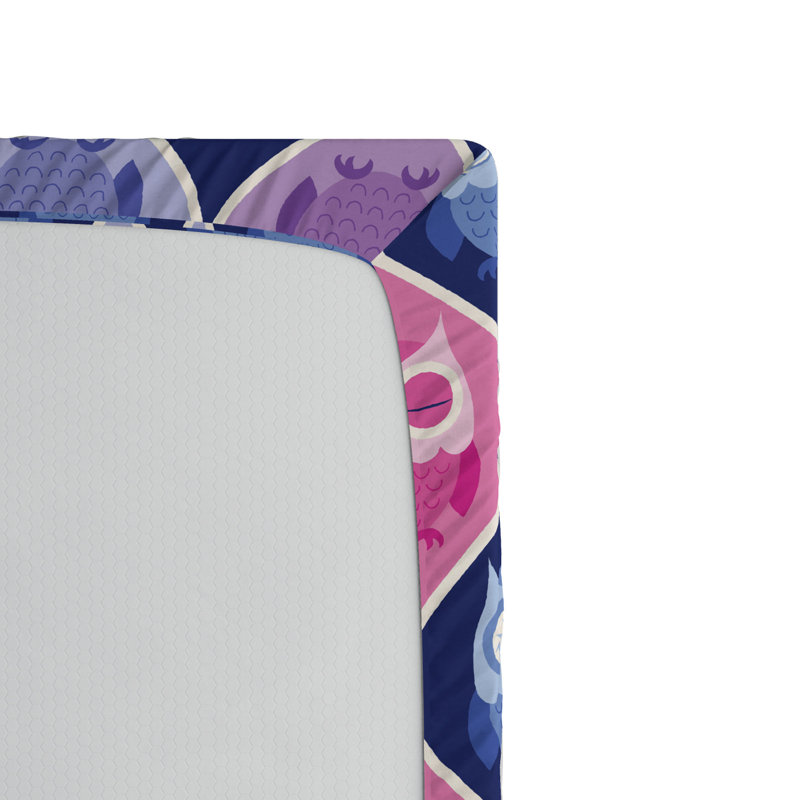 Microfiber Geometric Fitted Sheet, Full Fitted Sheet