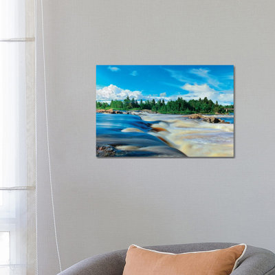 Canada, Quebec, Saint-Felicien. Chutes A Michel On Ashuapmushuan River. by Jaynes Gallery - Wrapped Canvas Gallery-Wrapped Canvas Giclée