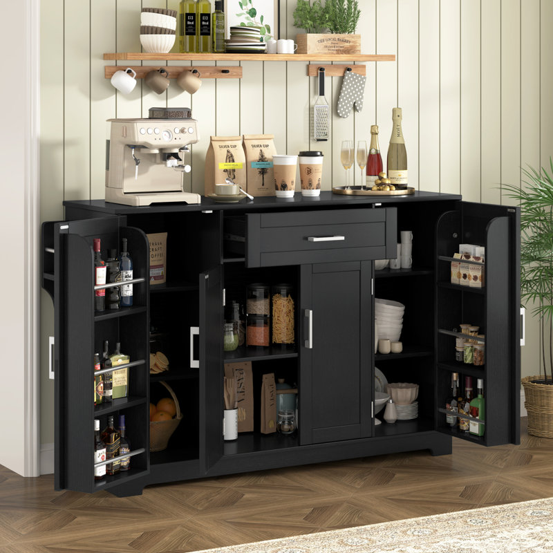 Buffets et armoires spacieux, armoire de rangement moderne en MDF pour la cuisine