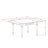 5 Piece Dining Set Includes a Rectangle Dining Table with Dropleaf and 4 Kitchen Chairs, Black & Cherry-1319607086-1319607085-1319607084