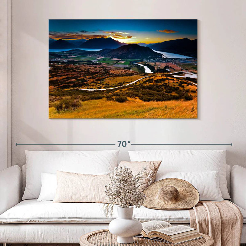 Alvord, paysage de la Nouvelle-Zélande, H 32 po x l 48 po