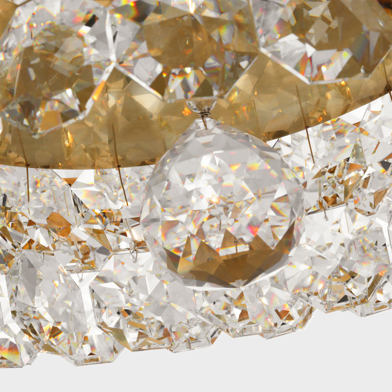 Sanger 18 - Light Chandelier, Hand-Rubbed Antique Brass